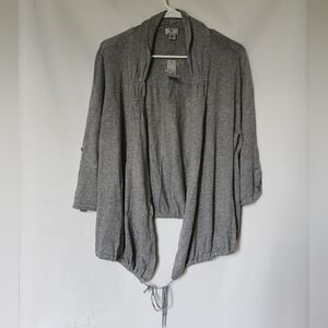 Worthington Womens Cardigan Size XL/XG Color Light Heather Grey